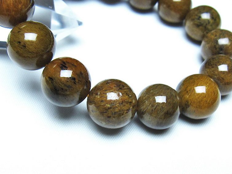 ルチルインアゲート ブレスレット 13mm [t258-2160] 3枚目