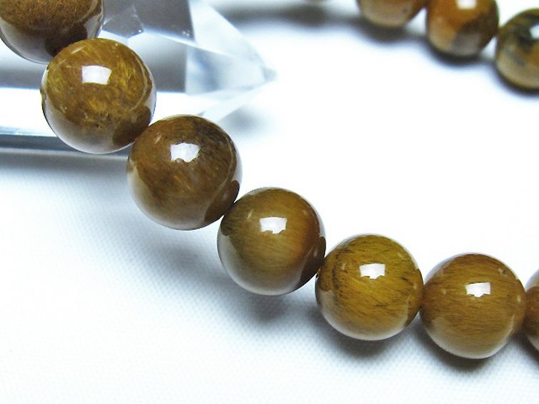 ルチルインアゲート ブレスレット 11mm [t258-2177] 3枚目