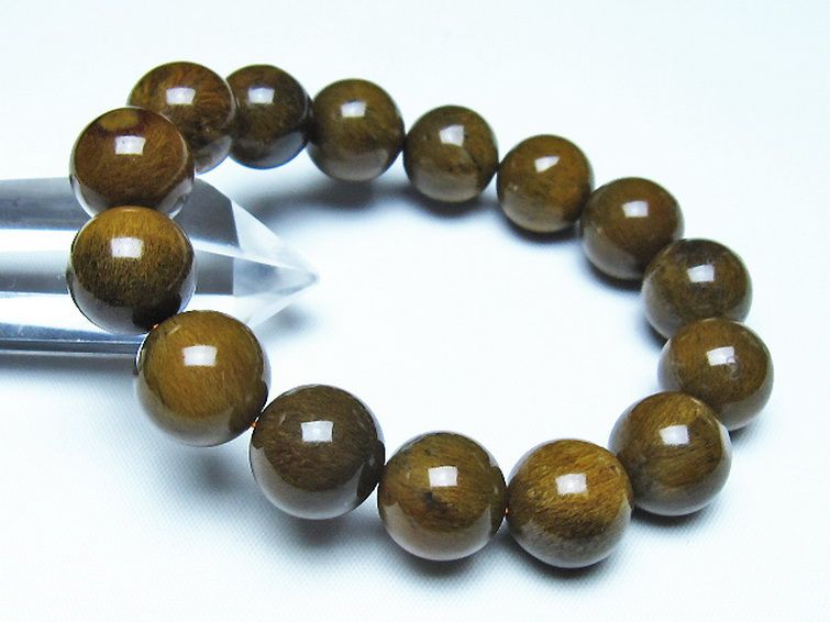 ルチルインアゲート ブレスレット 14mm [t258-2183] 1枚目