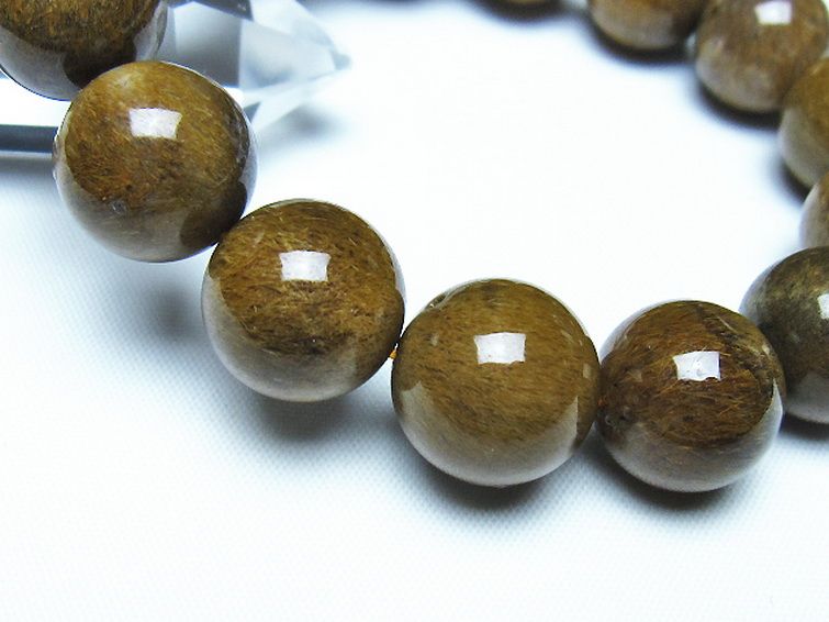 ルチルインアゲート ブレスレット 15mm [t258-2188] 3枚目