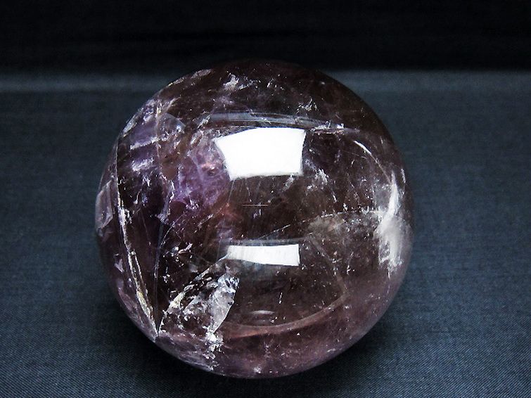 アメジスト 丸玉 78mm [T259-12918] 1枚目