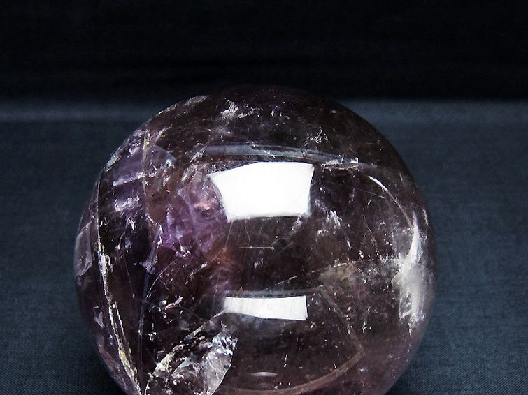 アメジスト 丸玉 78mm [T259-12918] 2枚目