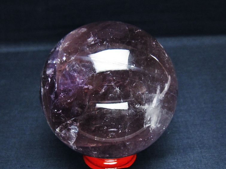 アメジスト 丸玉 78mm [T259-12918] 3枚目