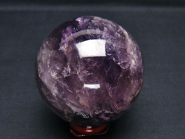 アメジスト 丸玉 57mm [t259-13455] 3枚目
