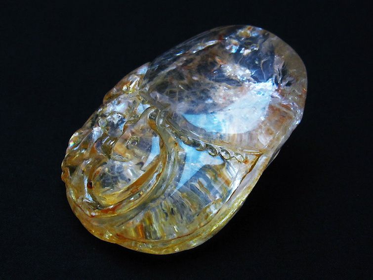 ヒマラヤ水晶 手彫り 魚 置物 [t261-1097] 3枚目