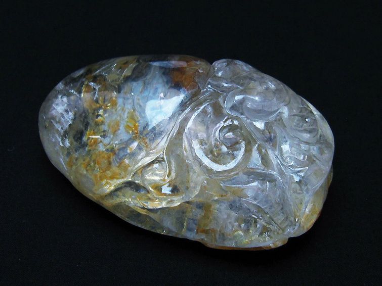 ヒマラヤ水晶 手彫り 魚 置物 [t261-1138] 2枚目