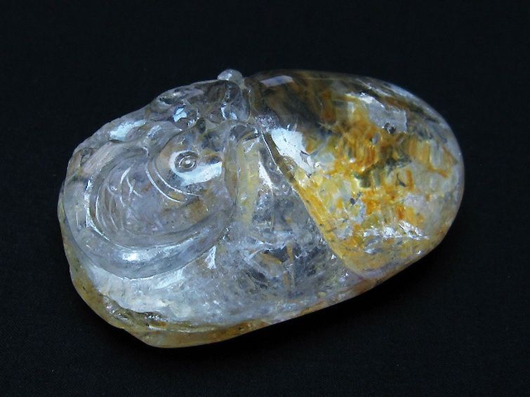 ヒマラヤ水晶 手彫り 魚 置物 [t261-1138] 3枚目