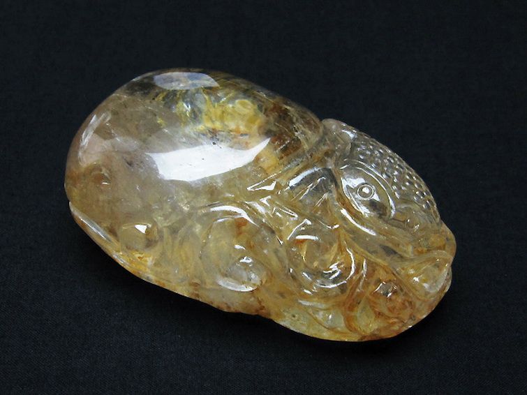 ヒマラヤ水晶 手彫り 魚 置物 [t261-1143] 3枚目