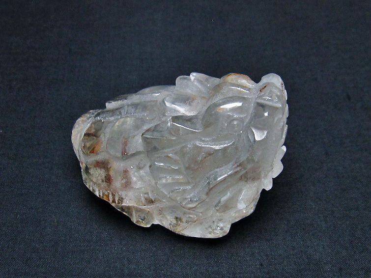 ヒマラヤ水晶 ガーデン入り 龍亀 置物 [t261-1202] 1枚目