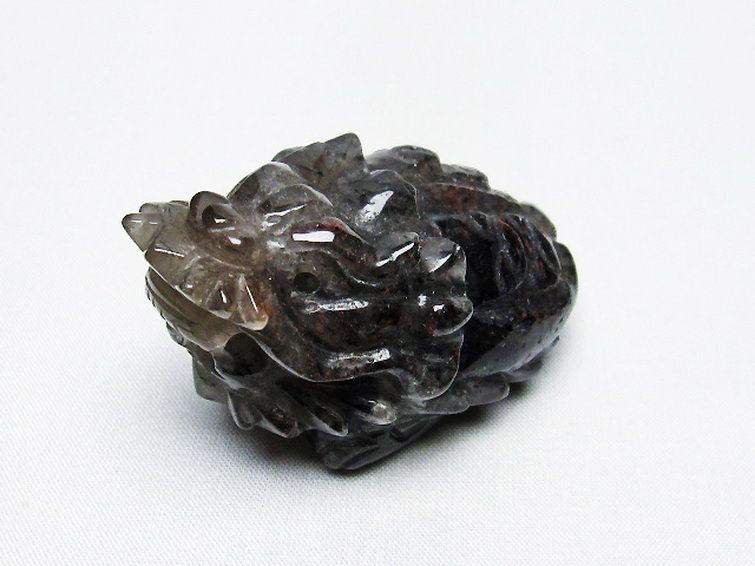 ヒマラヤ水晶金針ルチル入り 龍亀 置物 [t261-1204] 1枚目