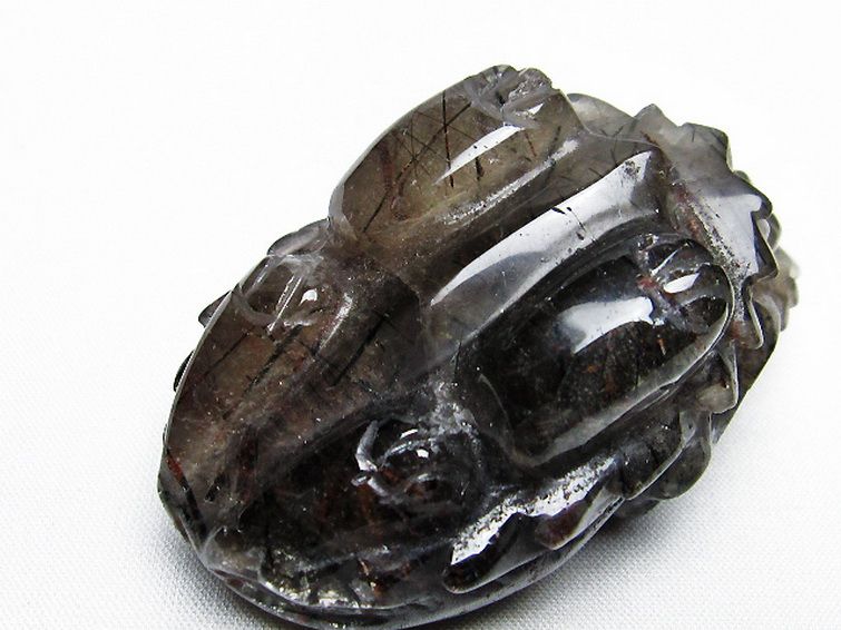 ヒマラヤ水晶金針ルチル入り 龍亀 置物 [t261-1204] 2枚目