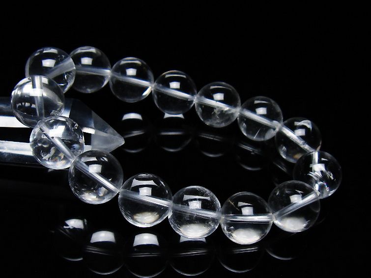 ヒマラヤ天然石水晶 ビーズブレスレット ヒマラヤ水晶 ブレスレット 15mm [t263-4206]