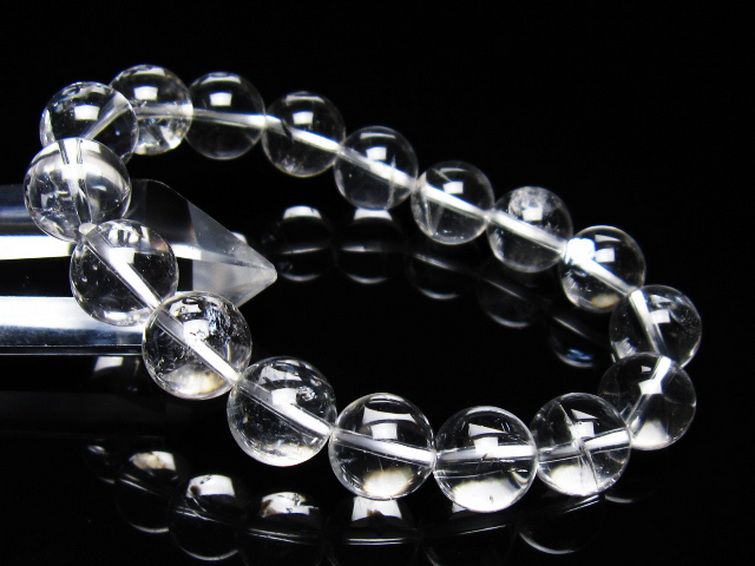 ヒマラヤ水晶 ブレスレット 12mm [t263-4398] 1枚目