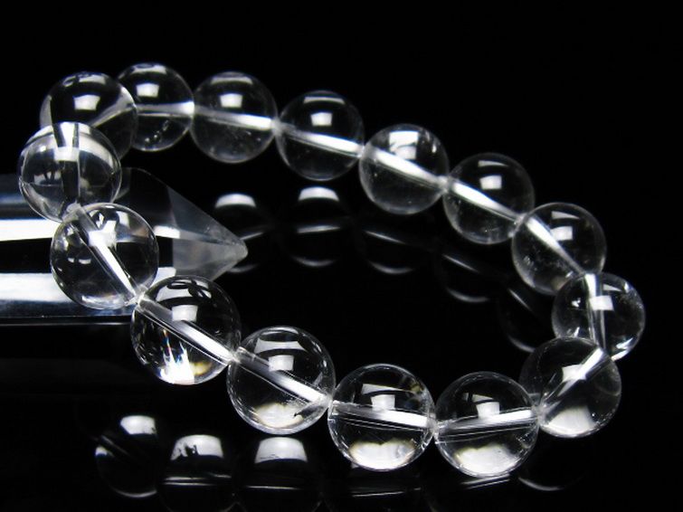 ヒマラヤ水晶 ブレスレット 14mm [t263-4448] 1枚目