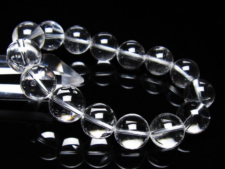 ヒマラヤ水晶 ブレスレット 15mm [t263-4467] 1枚目