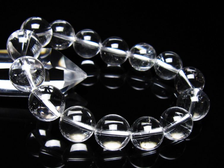 ヒマラヤ水晶 ブレスレット 14mm [t263-4482] 1枚目