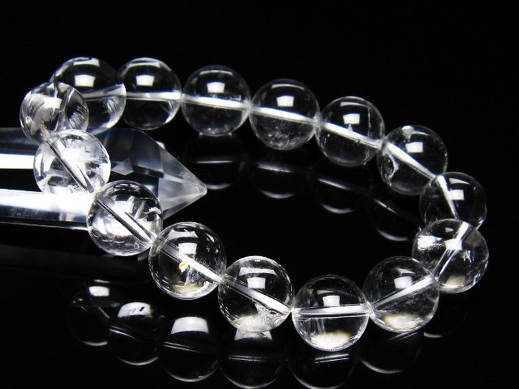 ヒマラヤ水晶 ブレスレット 14mm [t263-4483] 1枚目