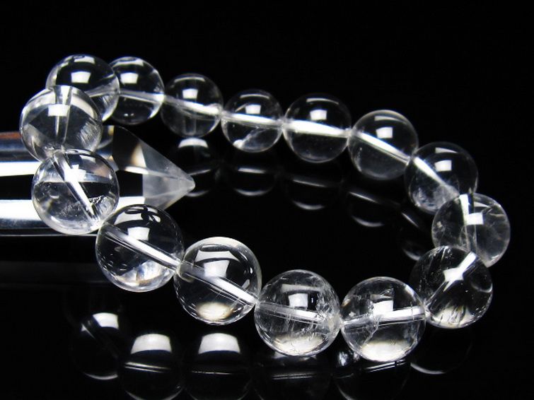 ヒマラヤ水晶 ブレスレット 15mm [t263-4485] 1枚目