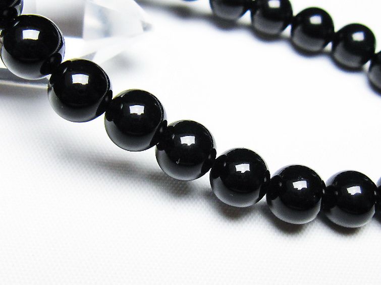 ゴールドキャッツアイオブシディアン ブレスレット 8mm [T265-1726] 3枚目