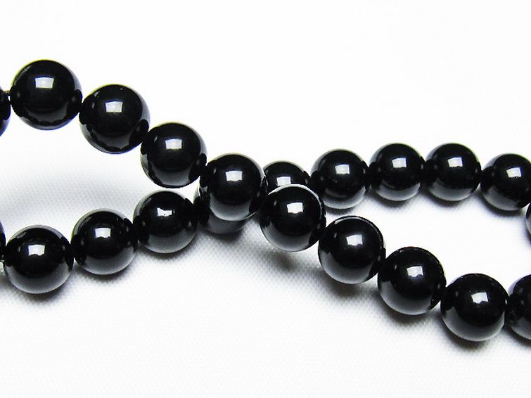 ゴールドキャッツアイオブシディアン ブレスレット 8mm [T265-1730] 2枚目