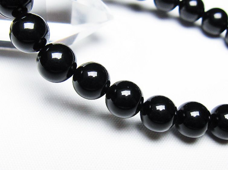 ゴールドキャッツアイオブシディアン ブレスレット 8mm [T265-1730] 3枚目