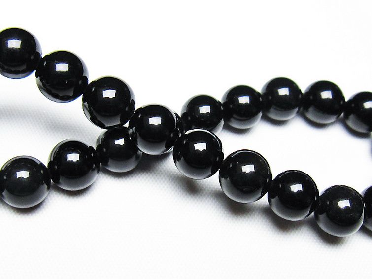 ゴールドキャッツアイオブシディアン ブレスレット 8mm [T265-1736] 2枚目