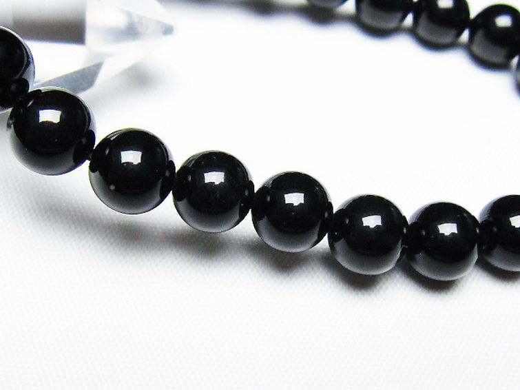 ゴールドキャッツアイオブシディアン ブレスレット 8mm [T265-1780] 3枚目