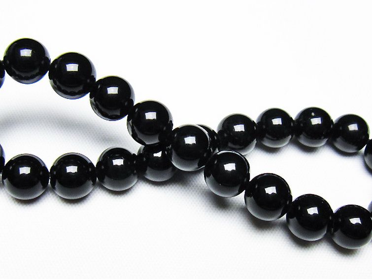 ゴールドキャッツアイオブシディアン ブレスレット 8mm [T265-1784] 2枚目