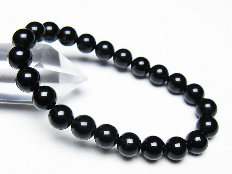 ゴールドキャッツアイオブシディアン ブレスレット 8mm [T265-1786] 1枚目