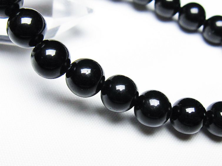 ゴールドキャッツアイオブシディアン ブレスレット 8mm [T265-1786] 3枚目