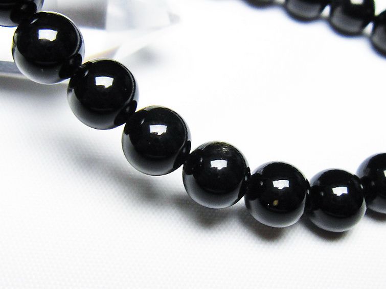 ゴールドキャッツアイオブシディアン ブレスレット 8mm [T265-1938] 3枚目