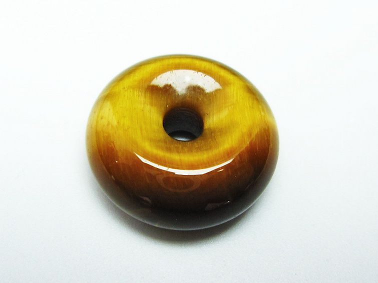 タイガーアイ※黄虎目石平安扣[T267-781] 1枚目