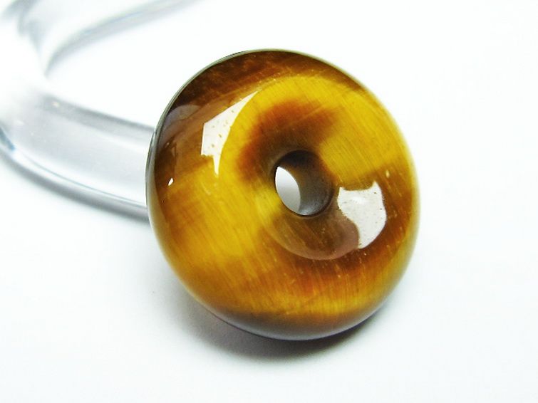 タイガーアイ※黄虎目石平安扣[T267-781] 3枚目