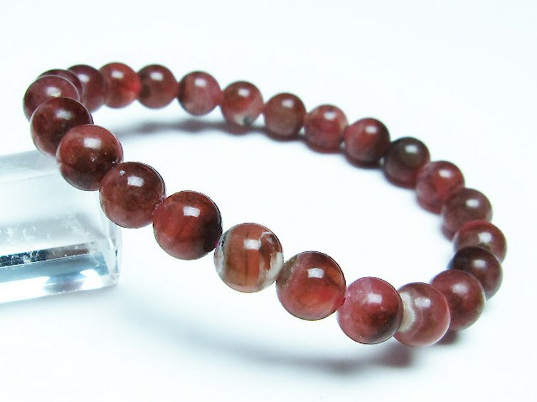 インカローズ ロードクロサイト ブレスレット 8mm [t27-2419] 1枚目