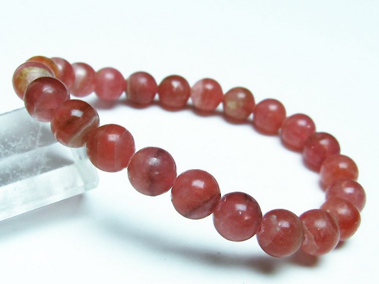 インカローズ ロードクロサイト ブレスレット 8mm [t27-2467] 1枚目