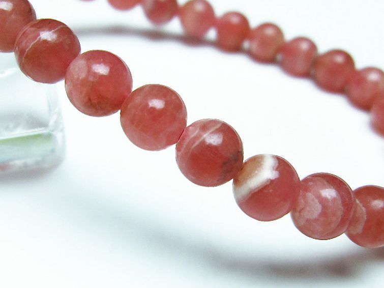 インカローズ ロードクロサイト ブレスレット 7mm [t27-2505] 3枚目