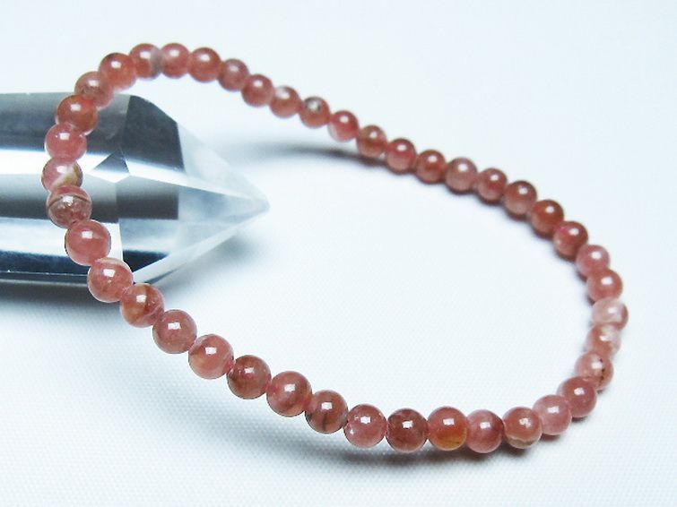 インカローズ ロードクロサイト ブレスレット 5mm [T27-2568] 1枚目