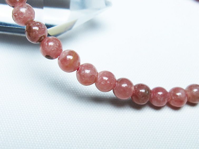 インカローズ ロードクロサイト ブレスレット 5mm [t27-2574] 3枚目