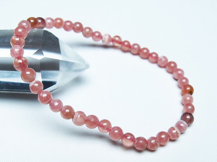 インカローズ ロードクロサイト ブレスレット 4mm [T27-2582] 1枚目