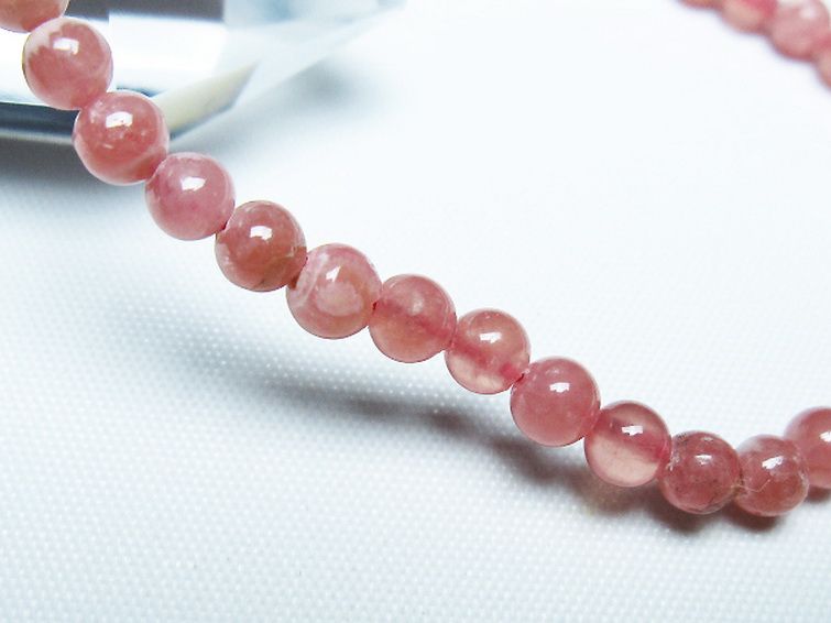 インカローズ ロードクロサイト ブレスレット 4mm [T27-2582] 3枚目