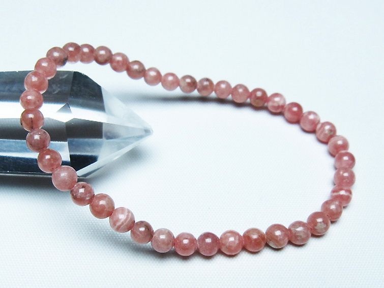 インカローズ ロードクロサイト ブレスレット 5mm [T27-2598] 1枚目