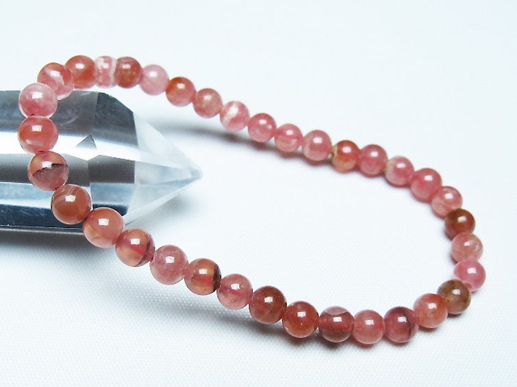 インカローズ ロードクロサイト ブレスレット 5mm [T27-2619] 1枚目