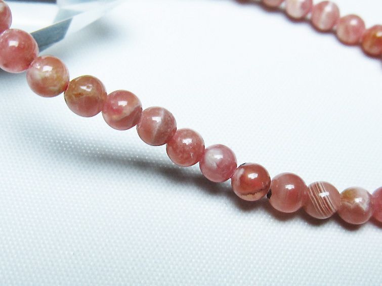 インカローズ ロードクロサイト ブレスレット 5mm [t27-2627] 3枚目