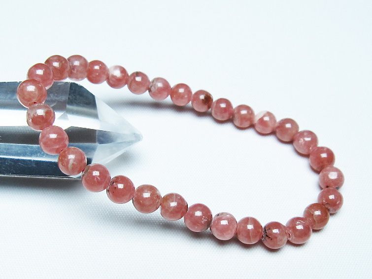 インカローズ ロードクロサイト ブレスレット 6mm [t27-2654] 1枚目