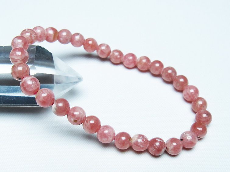 インカローズ ロードクロサイト ブレスレット 6mm [t27-2662] 1枚目