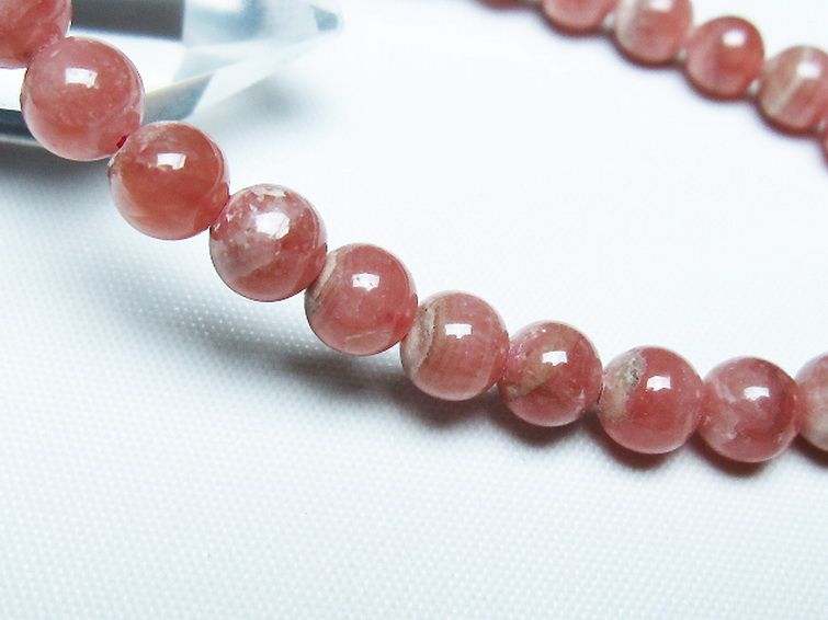 インカローズ ロードクロサイト ブレスレット 7mm [T27-2665] 3枚目