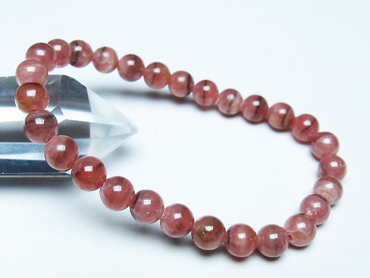 インカローズ ロードクロサイト ブレスレット 7mm [T27-2677] 1枚目