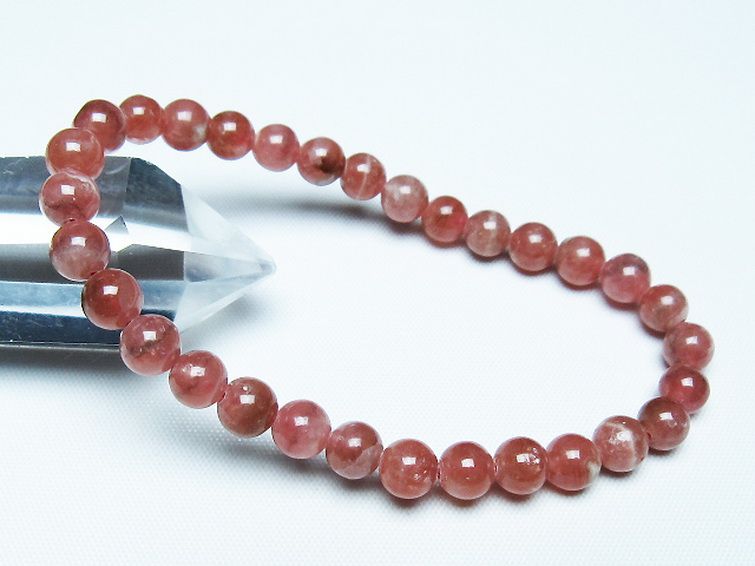 インカローズ ロードクロサイト ブレスレット 6mm [T27-2688] 1枚目