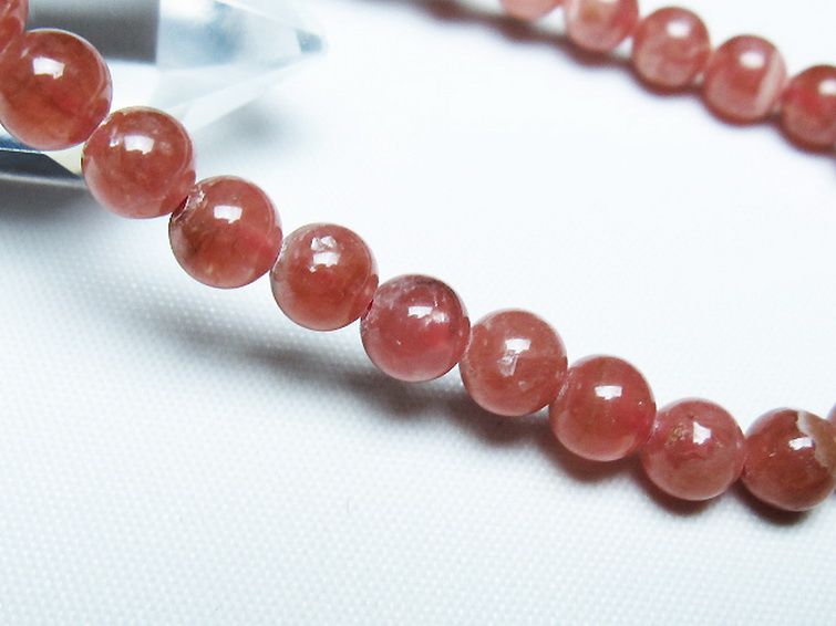 インカローズ ロードクロサイト ブレスレット 6mm [t27-2689] 3枚目