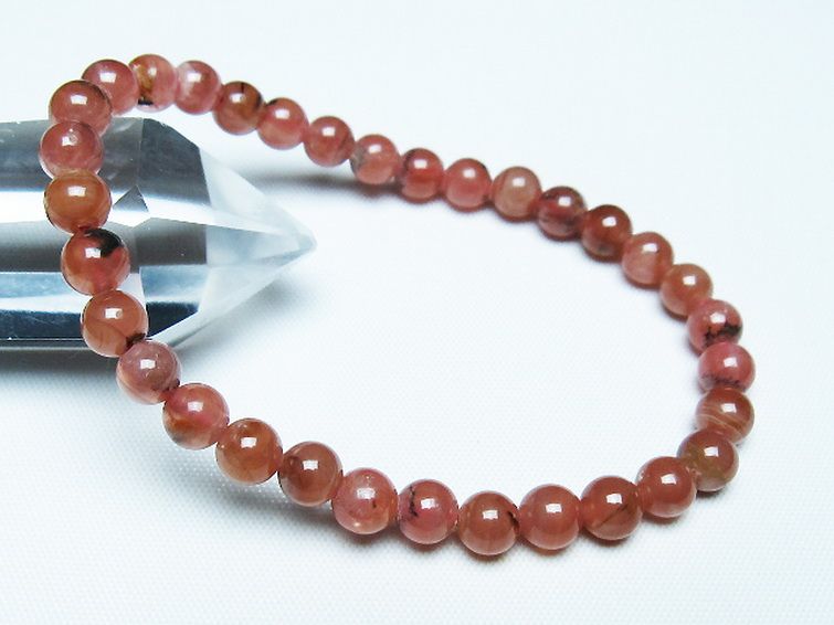 インカローズ ロードクロサイト ブレスレット 6mm [t27-2699] 1枚目